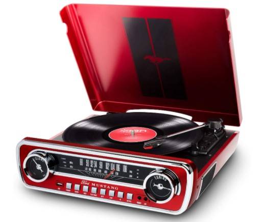 ION MUSTANG TURNTABLE - best record player with speakers