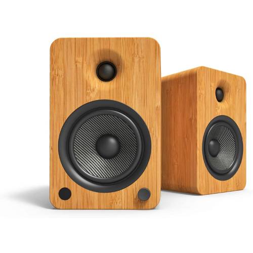 Kanto YU6 Bluetooth Bookshelf Speakers- Best powered speakers for turntable