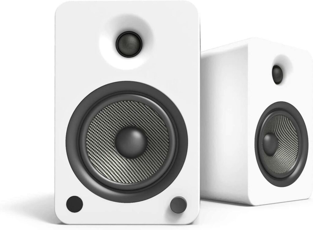Kanto YU6 Powered Speakers with Bluetooth and Phono Preamp - BEST SPEAKERS FOR AUDIO TECHNICA RECORD PLAYER